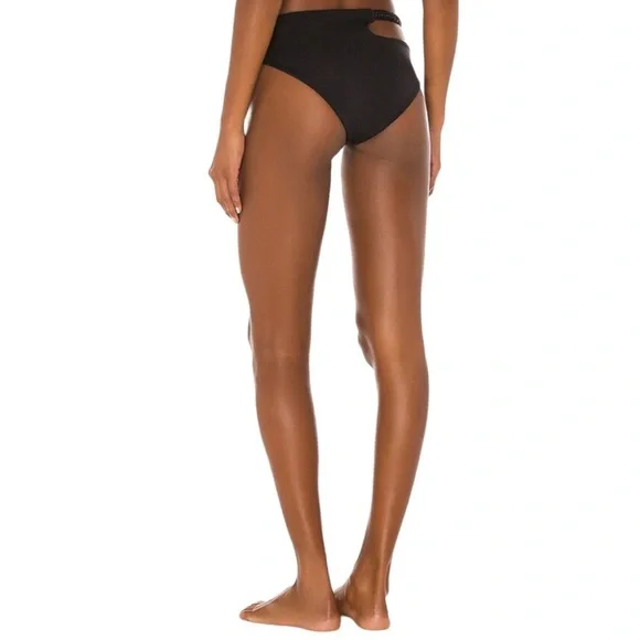 🆕 2pc REVOLVE X JOUES DE SABLE Emmy Cut-Out Bikini Top & Bottom in Noir - Picture 7 of 12